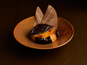 Aka Dengaku Miso on aubergine at Dinings SW3.